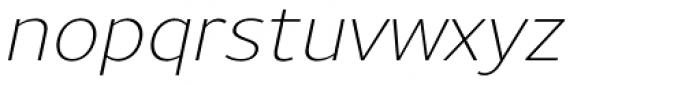 Uniman Light Italic Font LOWERCASE