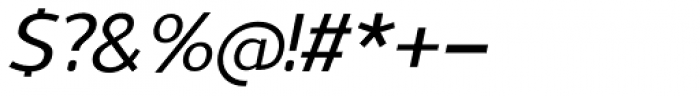 Uniman Medium Italic Font OTHER CHARS