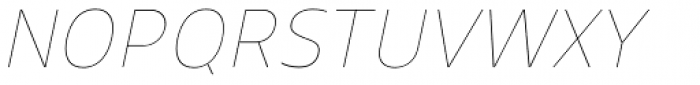 Uniman UltraLight Italic Font UPPERCASE