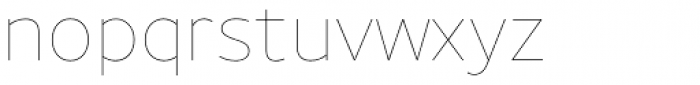 Uniman UltraLight Font LOWERCASE