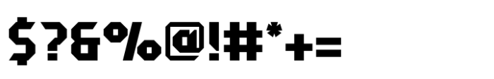 Unione Force Regular Font OTHER CHARS