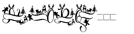 Unique Christmas Monogram Regular Font UPPERCASE