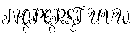 Unique Christmas Monogram Unique Christmas Regular Font UPPERCASE