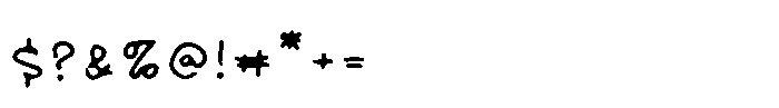 Unique moments Font OTHER CHARS