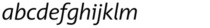 Unita DemiLight Italic Font LOWERCASE