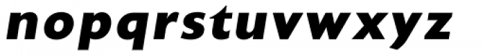 Unita ExtraBold Oblique Font LOWERCASE