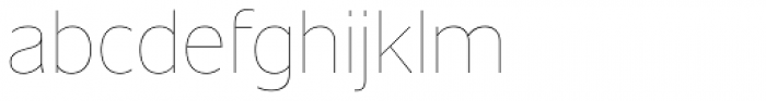 Unitext Hairline Font LOWERCASE