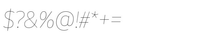 Unitext Variable Pro Italic Font OTHER CHARS