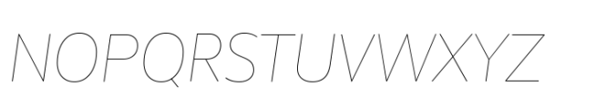 Unitext Variable Pro Italic Font UPPERCASE