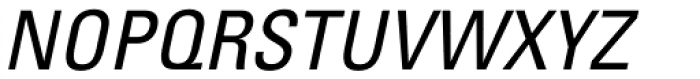 Univers 57 Condensed Oblique Font UPPERCASE
