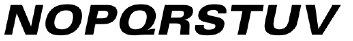 Univers 73 Extended Black Oblique Font UPPERCASE