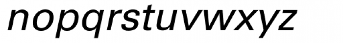 Univers Cyrillic 55 Oblique Font LOWERCASE