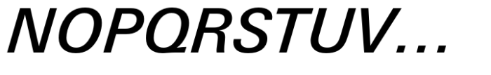 Univers Next 531 Basic Medium Italic Font UPPERCASE