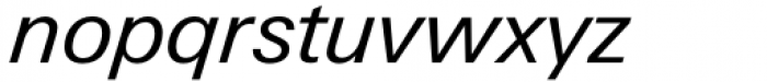 Univers Next Paneuropean Italic Font LOWERCASE