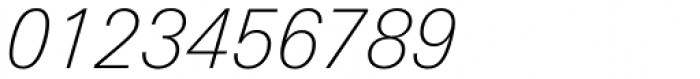 Univers Next Pro 231 Basic Thin Italic Font OTHER CHARS