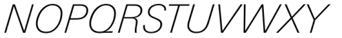 Univers Next Pro 231 Basic Thin Italic Font UPPERCASE
