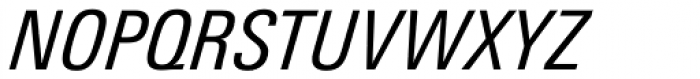 Univers Next Pro 421 Condensed Italic Font UPPERCASE