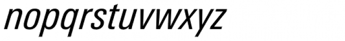 Univers Next Pro 421 Condensed Italic Font LOWERCASE