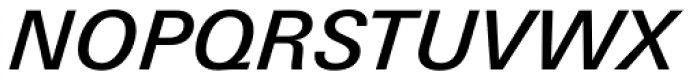 Univers Next Pro 531 Basic Medium Italic Font UPPERCASE