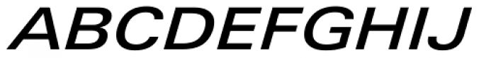 Univers Next Pro 541 Extended Medium Italic Font UPPERCASE