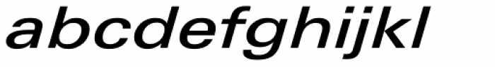 Univers Next Pro 541 Extended Medium Italic Font LOWERCASE