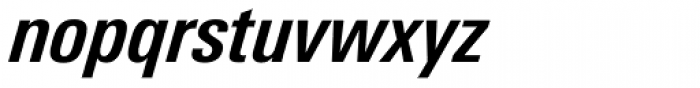 Univers Next Pro 621 Condensed Bold Italic Font LOWERCASE