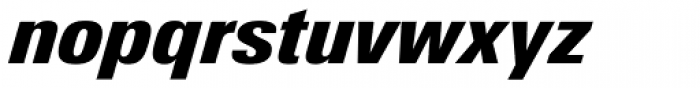 Univers Next Pro 921 Condensed ExtraBlack Italic Font LOWERCASE