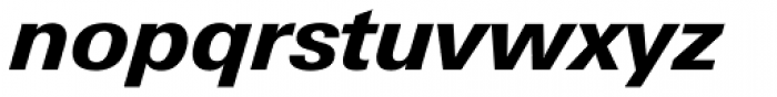Univers Next Pro Cyrillic 731 Heavy Italic Font LOWERCASE