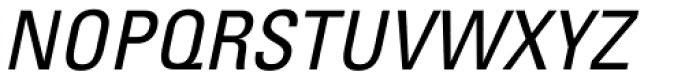 Univers Pro 57 Condensed Oblique Font UPPERCASE