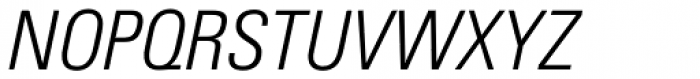 Univers Pro Light Condensed Oblique Font UPPERCASE