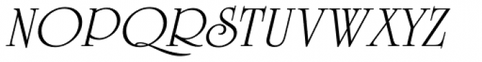 University Roman Com Italic Font UPPERCASE