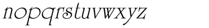 University Roman Com Italic Font LOWERCASE