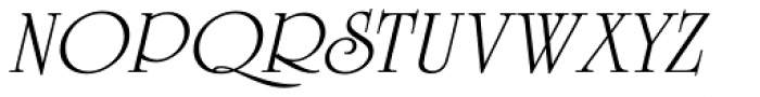 University Roman Italic Font UPPERCASE