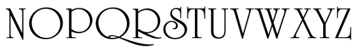 University Roman Regular Font UPPERCASE