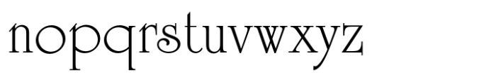 University Roman Regular Font LOWERCASE