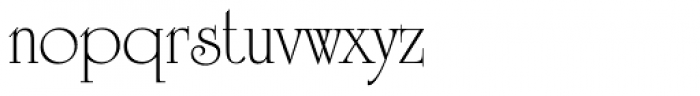 University Roman Font LOWERCASE