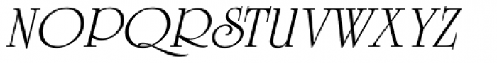 University SB Italic Font UPPERCASE