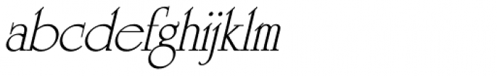 University SH Italic Font LOWERCASE