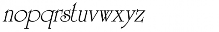 University SH Italic Font LOWERCASE