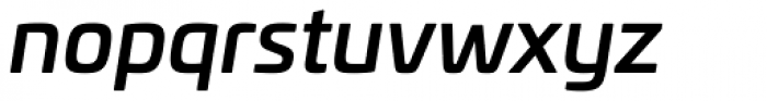 Univia Pro Medium Italic Font LOWERCASE