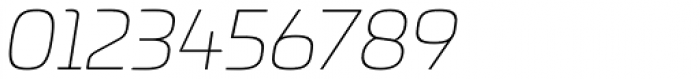 Univia Pro Thin Italic Font OTHER CHARS