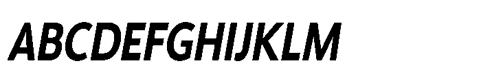 Univra Black Condensed Slanted Font UPPERCASE