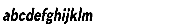 Univra Black Condensed Slanted FONT