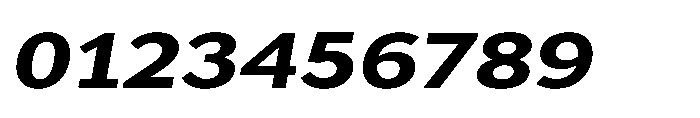 Univra Black Expanded Slanted Font OTHER CHARS