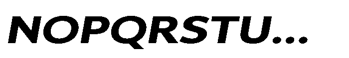 Univra Black Expanded Slanted Font UPPERCASE