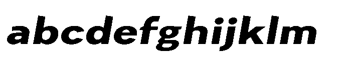 Univra Black Expanded Slanted FONT