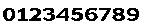 Univra Black Expanded Font OTHER CHARS