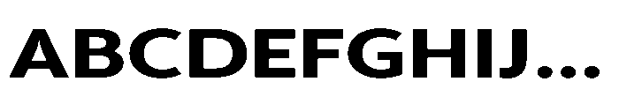Univra Black Expanded Font UPPERCASE