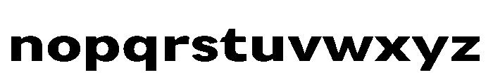 Univra Black Expanded Font LOWERCASE