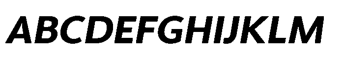 Univra Black Slanted Font UPPERCASE